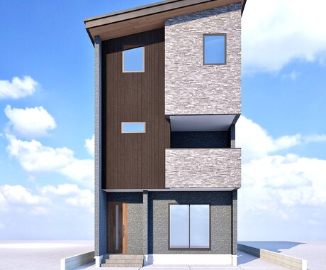 フォトリアルな戸建住宅パースを、低価格で作成します 魅力的で高品質な住宅パースを7000円より作成します。 イメージ2