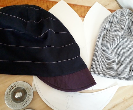 ハンドメイド帽子を作りたい方のご相談お受けします 縫い方や型紙の縫い代は？古着をリメイクしたいなど… イメージ1