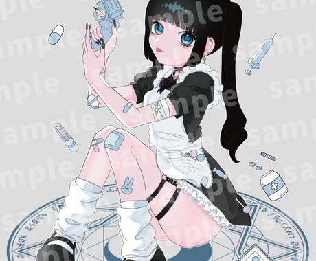記念グッズイラスト描きます コンカフェキャストの方の生誕、周年、卒業記念などに♪ イメージ2