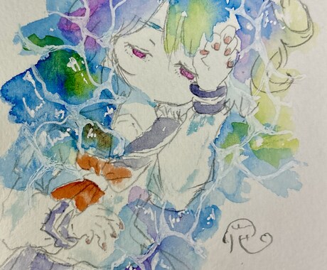 あなたの詩をイメージさせて描かせて頂きます あなたの詩に私が水彩でイラスト化しちゃいます！ イメージ2