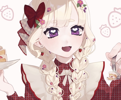 立ち絵・1枚絵制作します かわいくてポップなイラストを描きます❕ イメージ1