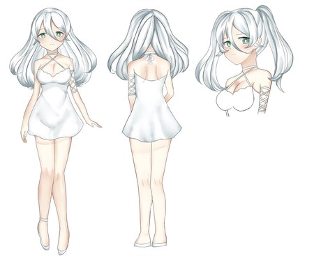 Live2Dパーツ分け立ち絵描きます イメージ1