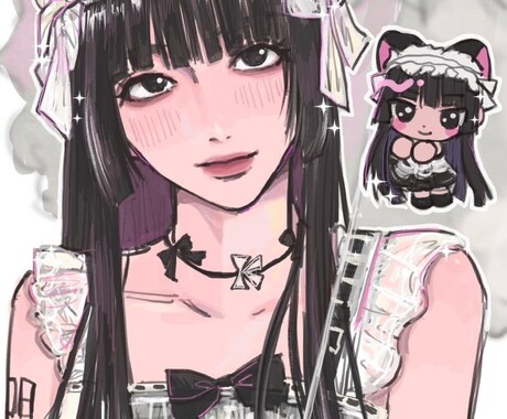 似顔絵、OC描きます ポップで鮮やかなかわいいイラストが得意 イメージ2