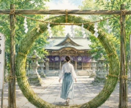 6/30 夏越の大祓一斉ヒーリングします 半年間の厄、罪、穢れを祓い清める　浄化強めのヒーリング イメージ1