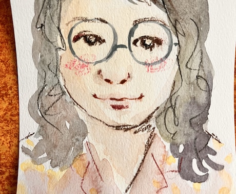 大切な人の似顔絵描きます 透明水彩であなたの大切な方へのプレゼントの似顔絵を描きます イメージ2