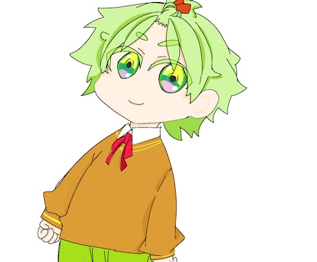 オリキャライラストの等身やSDイラストお受けします 季節イラストやお誕生日絵などの多人数多装飾ご依頼枠になります イメージ2