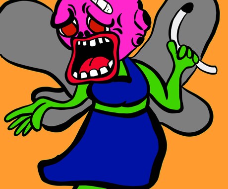 ポップで特徴ある人物、動物イラスト描きます アイコン、ロック画面、用途に合わせたオリジナルイラスト イメージ2