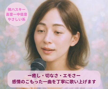 あなたの世界観を丁寧に歌声で届けます 透明感のある歌声で、あなたの作品を“もっと好き”にさせます イメージ1