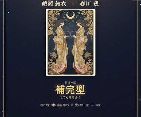 綜理八術で二人の噛み合い方と育て方を読みます 占いではなく“設計図”。二人が長続きする噛み合い方を八術で イメージ2