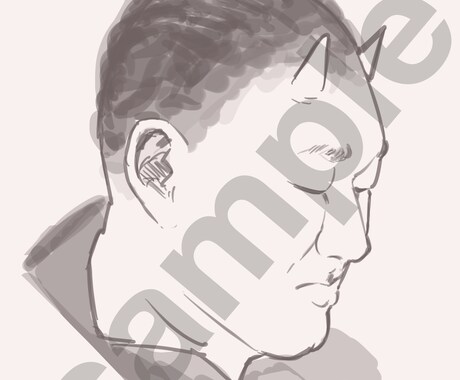 似顔絵制作します プレゼントやアイコン、そのた素材等に。 イメージ2