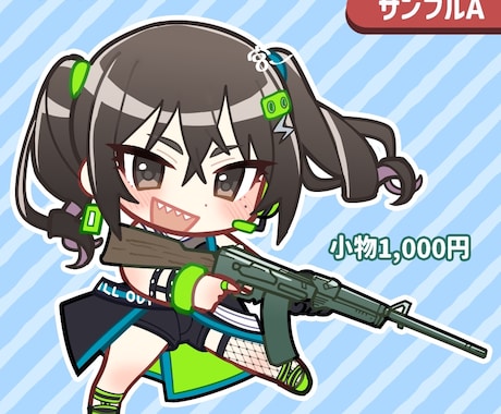 SDキャライラスト制作します SNSアイコン/Vtuberサムネイル/待機画面/グッズ イメージ2