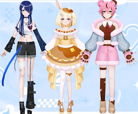 VTuber向けLive2Dモデルを制作します キャラデザ～モデリングまで一括制作します！ イメージ2