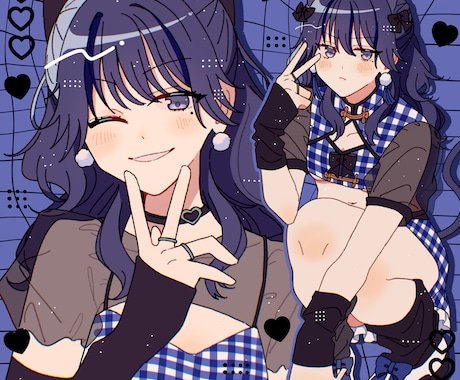 ミニキャラ、立ち絵、アイコン、サムネ等を制作します オシャレでかわいい女の子・男の子の絵が得意です！ イメージ2