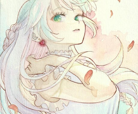 あなたらしさが伝わるSNSアイコン、お描きします 優しい水彩タッチで、世界にひとつだけのアイコンをお描きします イメージ2