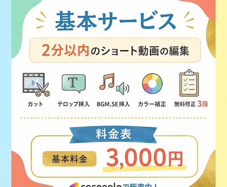 ショート動画を丁寧かつ迅速に編集します 初めての方も安心してご相談ください イメージ2