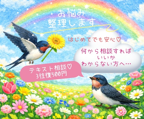 何から話せばいいの…？｜あなたのお悩み、整理します 夫婦/親子/恋愛…何から相談すればいいかわからない人専用❀ イメージ1
