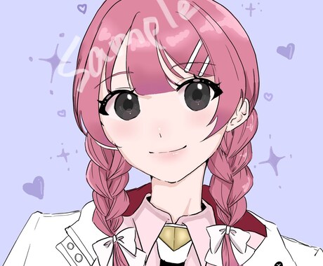 柔らかく優しい雰囲気のアイコンを描きます SNSや配信用にぴったりな胸上イラストを作成します！ イメージ2