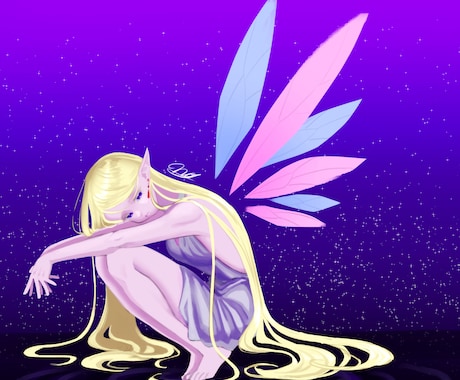 厚塗りでタルパ、思念体、不可視さんを描きます 不可視の存在感の一助になるような絵を精一杯描かせて頂きます イメージ1