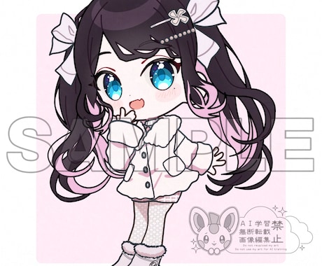最短3~7日納品！可愛いSDイラストを制作します SD制作★ちびキャラ/デフォルメ/TRPG/フラスタ/グッズ イメージ2