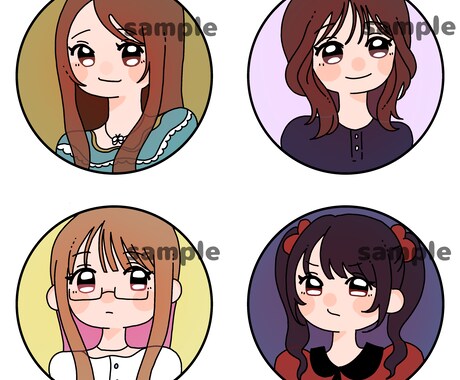 ゆるかわアイコンイラストを描きます ゆるかわアイコンイラスト♪商用・二次利用OK(◍´꒳`)b イメージ2