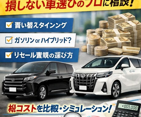 車の買い替え・損しない選び方を一緒に設計します 車の買い替えで損しない判断をサポート イメージ1