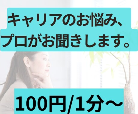 資格保有者がキャリアのお悩みお聞きします 現役キャリアコンサルタント（職業訓練校からの委託実績あり） イメージ1