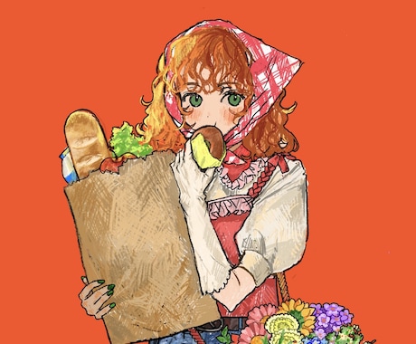 可愛い女の子を描きます イメージ1