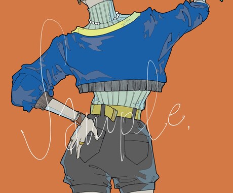 動きのある人物イラストを制作いたします パキッとした線と色味が売りです イメージ1
