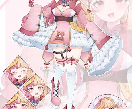 IRIAM向け立ち絵の魂募集をしております 通常立ち絵、＋SD、表情差分付きお一人様限定です！ イメージ2