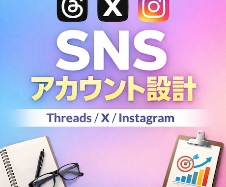 SNSアカウント設計します アカウントの方向性を一緒に整理します。 イメージ1