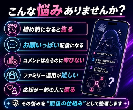ポコチャ配信心理・ボーダー管理セットを提供します 応援・締め前・ボーダー管理をPDFで整えます イメージ2