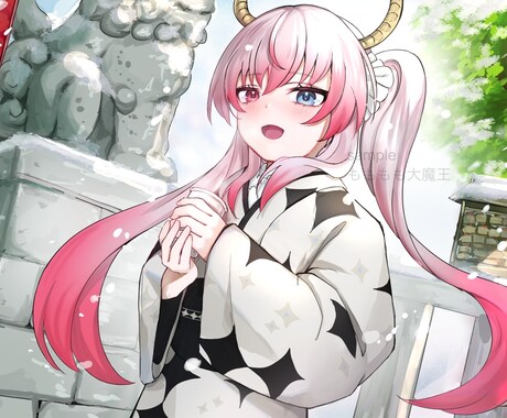 キャラクターメインの一枚絵を描きます 目を引くイラスト！オールジャンル対応します！最短3日納品可能 イメージ2