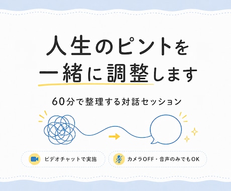 人生のピント、一緒に調整します 言葉にならないモヤモヤから変化の兆しを一緒に見つけましょう イメージ1