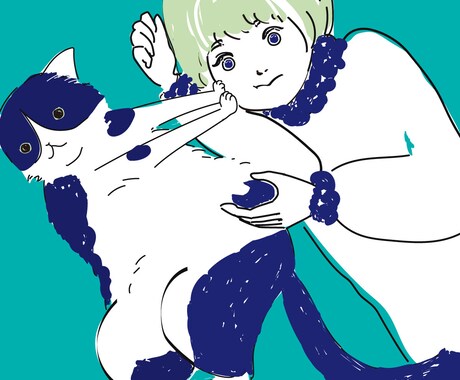 ゆる〜い可愛さ！アイコン&イラスト描きます 自分が主人公の絵本のワンシーン、そんな絵をお届けいたします。 イメージ1