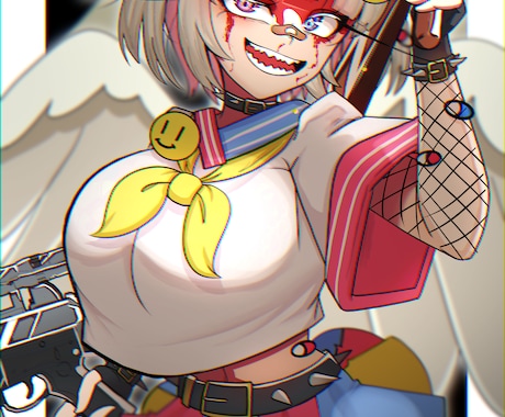 キャラクターイラストの依頼承ります 「やまぐち」にしかない特徴的なイラスト提供します！ イメージ1