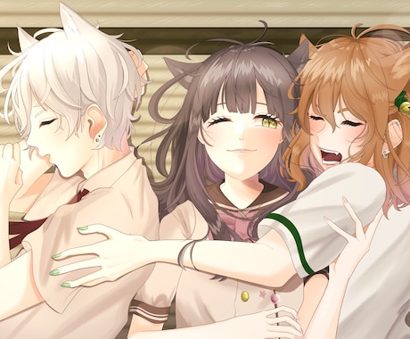 モニター募集！可愛いイラストお描きします イメージ1