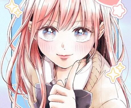 女性向けイラストを描きます 女の子は可愛く、男の子はイケメンに！現役連載漫画家による制作 イメージ2