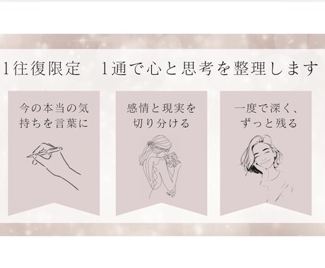 1通に全力を注ぐお悩み相談します 教員歴9年/言葉にならない気持ちを受け止める文章相談 イメージ2