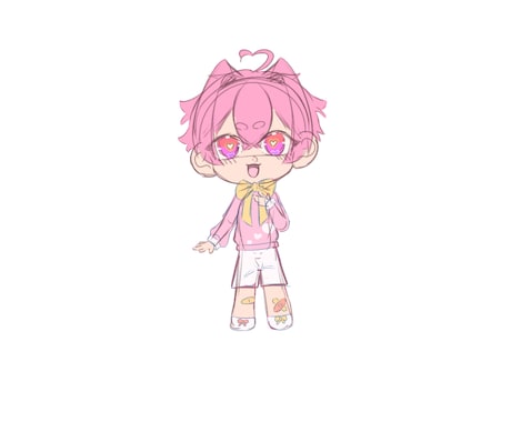 IRIAM等の立ち絵描きます IRIAMや動画に使える立ち絵をデフォルメで描きます！ イメージ2