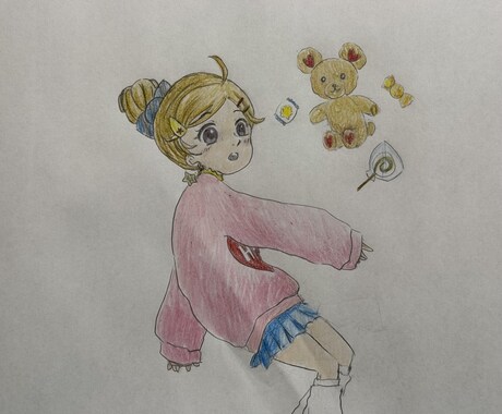 アナログイラスト描きます お好みデザインで、自分用・プレゼント用にご相談ください！ イメージ2