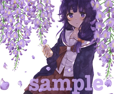 可愛い女の子のイラスト描きます 【壁紙やヘッダー、等身大イラストなど】 イメージ1