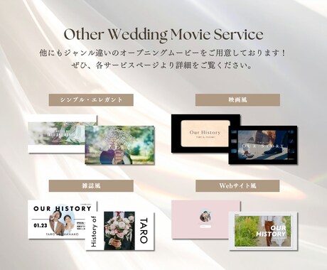 Netflix風に彩るプロフィールムービー作ります 修正無制限・BGMも変更可能◎お二人のこれまでの物語を映像化 イメージ2