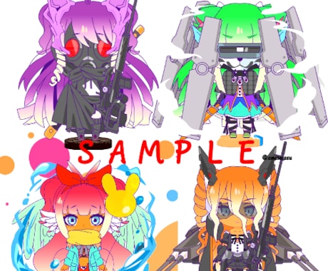 キャラクター・アバター作成します 人型・人魚・ネコ型などさまざま☆ イメージ2