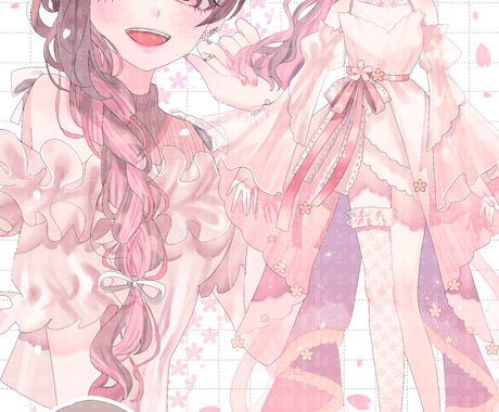 歌ってみたサムネイルや配信画面イラストお描きします 暖かい色味が好きな方おすすめ☺︎ イメージ2