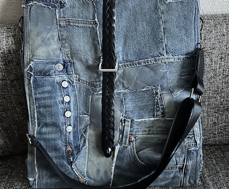 お持ちのお洋服をオリジナルのbagにリメイクします 世界に一つだけのbagにリメイクして生まれ変わります イメージ2