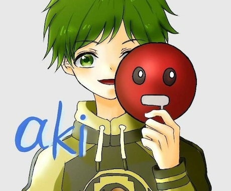 簡単なアイコンイラストをお描き致します 自分だけのアイコンイラストが欲しい方にオススメです イメージ2