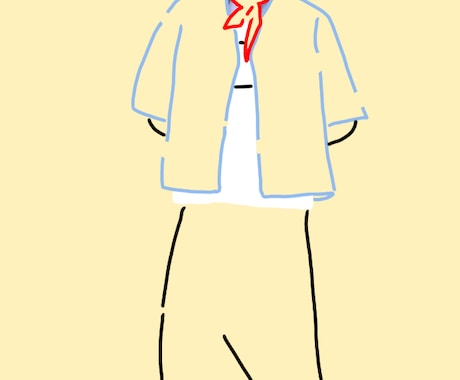 色々なポーズをした線画など描きます イメージ1