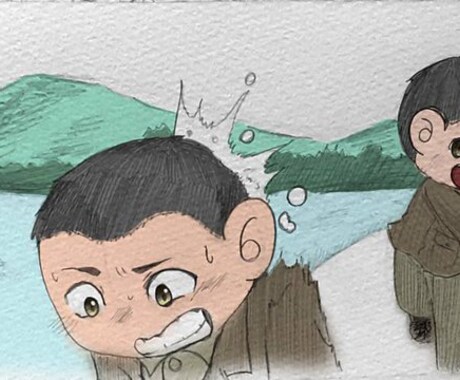 ゆるふわ画用紙風デフォルメイラスト描きます アナログ風のアイコンヘッダーサムネなんでもどうぞ！ イメージ2