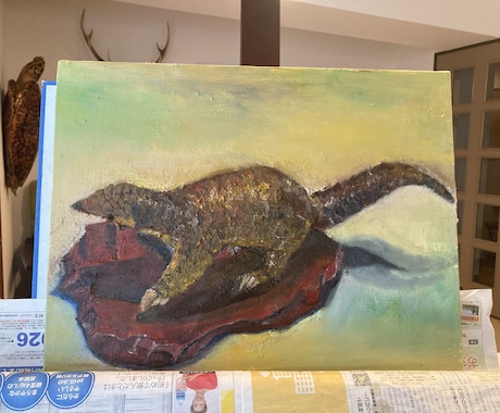油絵でペットや動物のオーダー絵画を丁寧に制作します 一つ一つ丁寧に仕上げます、眺めるたびに心が和らぐ手書き絵画 イメージ2