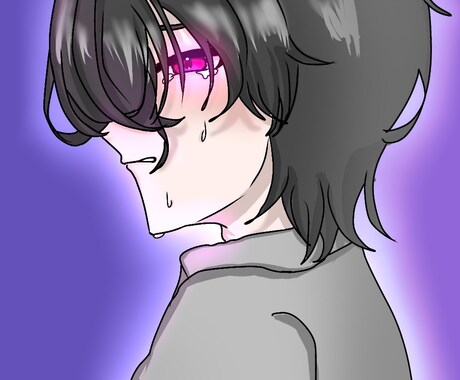 中性的・クールな男性キャラを描きます 壊れそうな美しさを、線に。思いを形に。 イメージ2